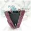 Bling Bling Mote Purple Rhinestone Sløyfe Metall Clutch Veske 2022 Aften