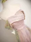 Glitzernden Sexy Rosa Pailletten Ballkleider 2025 Meerjungfrau Off Shoulder Kurze Ärmel Rückenfreies Sweep / Pinsel Zug Festliche Kleider