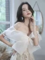 Glitzernden Sexy Champagner Pailletten Abendkleider 2023 A Linie Off Shoulder Schleife Kurze Ärmel Rückenfreies Lange Abend Festliche Kleider