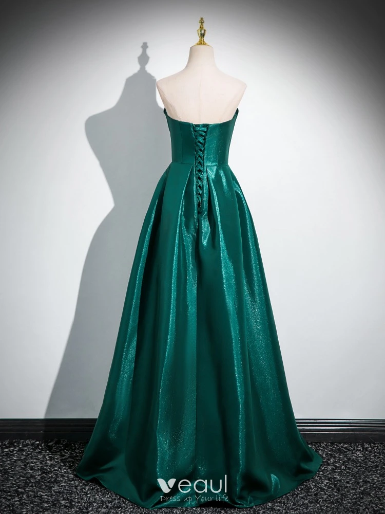 strapless open back dress Andrea and Leo A1420 Prom Dress - Sage main image 0