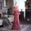 Flower Fairy Fuchsia Ruffle Appliques Prom Dresses 2025 Trumpet / Mermaid Strapless Sleeveless Backless Floor-Length / Long Formal Dresses