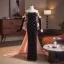 Sexy Noire Faux Diamant Robe De Soirée 2025 Trompette / Sirène Bustier Manches Longues Dos Nu Noeud Longue Soirée Robe De Ceremonie