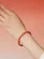 Chic / Beautiful Gradient-Color Red Handmade  Agate Bracelet Accessories 2025