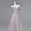 Bling Bling Lavande En Dentelle Papillon Appliques Paillettes Robe De Soirée 2026 Princesse De l'épaule Manches Courtes Dos Nu Longue Robe De Ceremonie