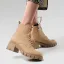 Fashion Brown Fall Winter Street Wear Womens Boots 2023 5 cm Low Heels / Kitten Heels Thick Heels Round Toe Womens Boots