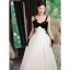 Fashion Ivory Prom Dresses 2022 A-Line / Princess Spaghetti Straps Sleeveless Backless Bow Floor-Length / Long Formal Dresses