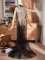 Unusual Black Prom Tulle shawl 2025 High Neck Sleeveless
