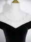 Vintage / Originale Bordeaux Faux Diamant Robe De Bal 2026 De l'épaule Princesse Manches Courtes Dos Nu