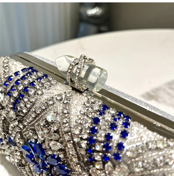 Scintillantes Argenté Alliage Faux Diamant Promo Pochette 2024