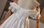 Vintage / Retro White Lace Flower Satin Wedding Dresses 2025 A-Line / Princess Off-The-Shoulder Sleeveless Backless Floor-Length / Long
