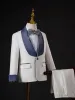 Mode Ivoire 4 pièces Promo Costume Garçon Mariage 2023 Manteau Pantalon Chemise Cravate