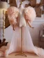 Luxury / Gorgeous Blushing Pink Handmade  Flower Evening Party Jackets & wraps shawl 2025