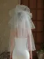 Fashion White Puffy Tulle Wedding Veils 2025