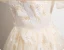 Chic / Beautiful Champagne Butterfly Appliques Beading Sequins Prom Dresses 2024 A-Line / Princess V-Neck Short Sleeve Backless Floor-Length / Long Prom Formal Dresses