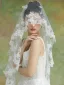 Vintage / Retro White Lace Butterfly 1 m Wedding Veils Tulle 2026