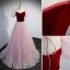 Charming Burgundy Prom Dresses 2022 A-Line / Princess Square Neckline Sequins Puffy Short Sleeve Backless Floor-Length / Long Formal Dresses