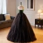 Sexy Green Sequins Prom Dresses 2023 Ball Gown Strapless Sleeveless Backless Floor-Length / Long Prom Formal Dresses