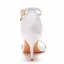 Sexy Gold Abend Sandalen Damen 2023 Knöchelriemen 7 cm Stilettos Peeptoes Sandaletten Hochhackige