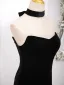 Sexy Black Evening Dresses 2024 Ball Gown Strapless Sleeveless Backless Sweep Train Evening Party Formal Dresses