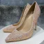 Sparkly Blushing Pink Evening Party Sequins Pumps 2022 12 cm Stiletto Heels Pointed Toe Pumps High Heels