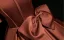 Vintage / Retro Brown Bow Satin Prom Dresses Ball Gown 2025 Off-The-Shoulder Short Sleeve Backless Floor-Length / Long Formal Dresses