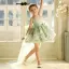 Dreamy Sage Green Beading Pearl Appliques Birthday Short Flower Girl Dresses 2026 Ball Gown Square Neckline Sleeveless Backless Tulle