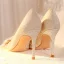 Charming Bling Bling Gold Pearl Sequins Rhinestone Wedding Shoes 2023 Leather 8 cm Stiletto Heels Pointed Toe Wedding Pumps High Heels