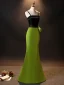Fashion Green Evening Dresses 2024 Trumpet / Mermaid Spaghetti Straps Sleeveless Backless Floor-Length / Long Evening Party Formal Dresses