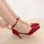 Schlicht Schwarz Ball Sandalen Damen 2024 Knöchelriemen 7 cm Stilettos Spitzschuh Hochhackige