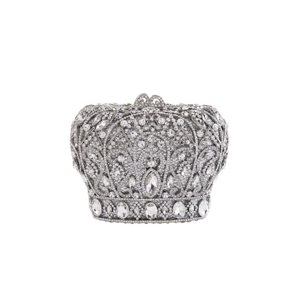 Fabuleux Doré Faux Diamant Métal Soirée Couronner Pochette 2022