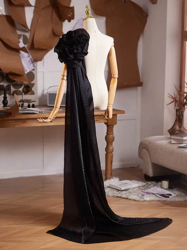 Inhabituel Noire Fait main Fleur Promo châle 2025