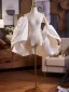 Fashion White Handmade  Feather Short Sleeve Prom Shawls 2025