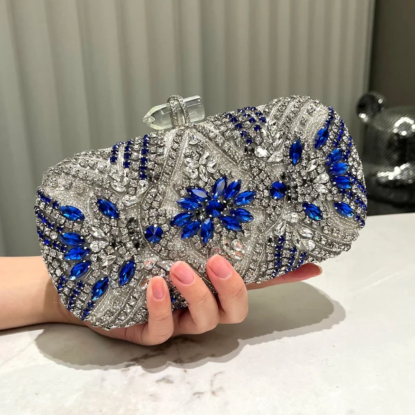 Scintillantes Argenté Alliage Faux Diamant Promo Pochette 2024