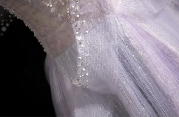 Charming Lavender Beading Pearl Sequins Prom Dresses 2024 Off-The-Shoulder A-Line / Princess Sleeveless Backless Floor-Length / Long Prom Formal Dresses