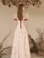 Mode Rouge Perle Noeud Paillettes Robe De Soirée 2023 Princesse Encolure Dégagée Gonflée Manches Courtes Dos Nu Longue Soirée Robe De Ceremonie