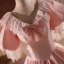 Vintage / Retro Medieval Blushing Pink Prom Dresses 2024 Ball Gown V-Neck Bow Short Sleeve Backless Floor-Length / Long Prom Formal Dresses