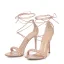 Sexy White Evening Party Womens Sandals 2022 11 cm Stiletto Heels Ankle Strap Open / Peep Toe Sandals High Heels