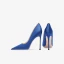 Modest / Simple Royal Blue Satin Prom Pumps 2023 12 cm Stiletto Heels Pointed Toe Pumps High Heels