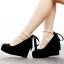 Roman Red Pearl Ankle Strap Bow Prom Womens Shoes 2025 10 cm Wedges Round Toe Womens Shoes