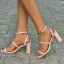 Affordable Black Street Wear Summer Womens Sandals 2022 Ankle Strap 9 cm Stiletto Heels Open / Peep Toe Sandals High Heels
