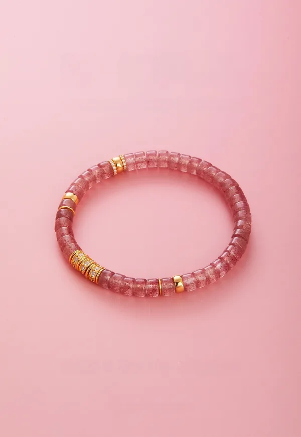 Lovely Red Handmade  Natural Crystal Bracelet Accessories 2025