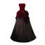 Charming Burgundy Pearl Rhinestone Glitter Prom Dresses 2024 A-Line / Princess Appliques Strapless Sleeveless Backless Floor-Length / Long Formal Dresses