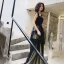 Chic / Beautiful Black Spotted Prom Dresses 2022 A-Line / Princess Square Neckline Sleeveless Backless Floor-Length / Long Prom Formal Dresses