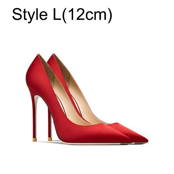 Chic / Beautiful Black Satin Office OL Pumps 2024 12 cm Stiletto Heels Pointed Toe Pumps High Heels