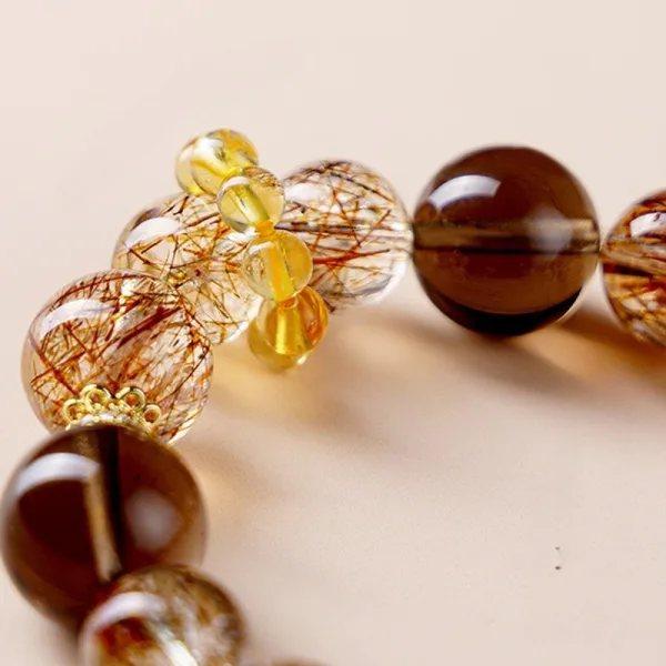 Haut de Gamme Inhabituel Noire Fait main Cristal Naturel Bracelets 2025 Accessorize