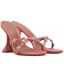 Sexy Lavender Cocktail Party Evening Party Rhinestone Womens Sandals 2023 Satin 9 cm Stiletto Heels Open / Peep Toe Sandals High Heels