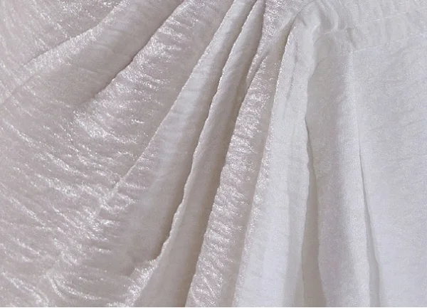 Schlicht Weiß Gespaltete Front Leichtes Brautkleider / Hochzeitskleider 2024 Meerjungfrau Off Shoulder Kurze Ärmel Rückenfreies Sweep / Pinsel Zug Hochzeit