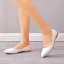 Modest / Simple White Casual Flat Womens Shoes 2023 Pointed Toe Womens Shoes Heels