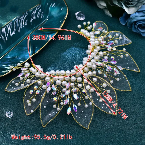 Fantaisie Multi-Couleurs Perle Faux Diamant Alliage Accessoire Cheveux Mariage 2024 Mariage
