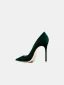 Chic / Beautiful Dark Green Suede Evening Party Pumps 2026 Leather 10 cm Stiletto Heels Pointed Toe High Heels